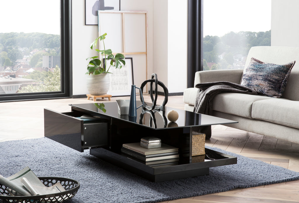 Sales Fever - Couchtisch 120x60x36 cm schwarz
