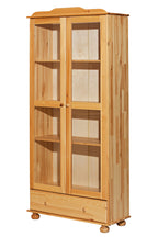 Möbilia - Vitrine 85x35x189 cm natur
