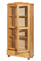 Möbilia - Vitrine 85x35x189 cm natur