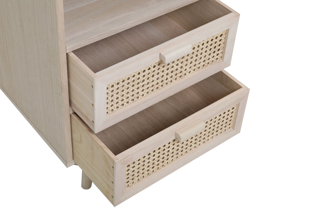 Sales Fever - Kommode 42x36 cm Rattangeflecht#