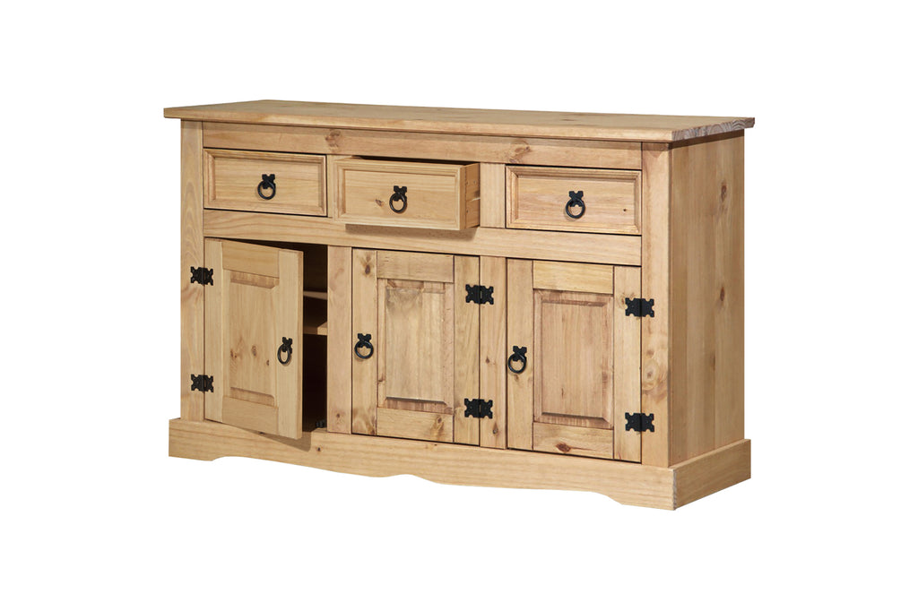 Möbilia - Sideboard 132x44x84 cm honig