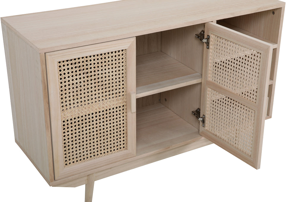 Sales Fever - Sideboard 100x36 cm Rattangeflecht
