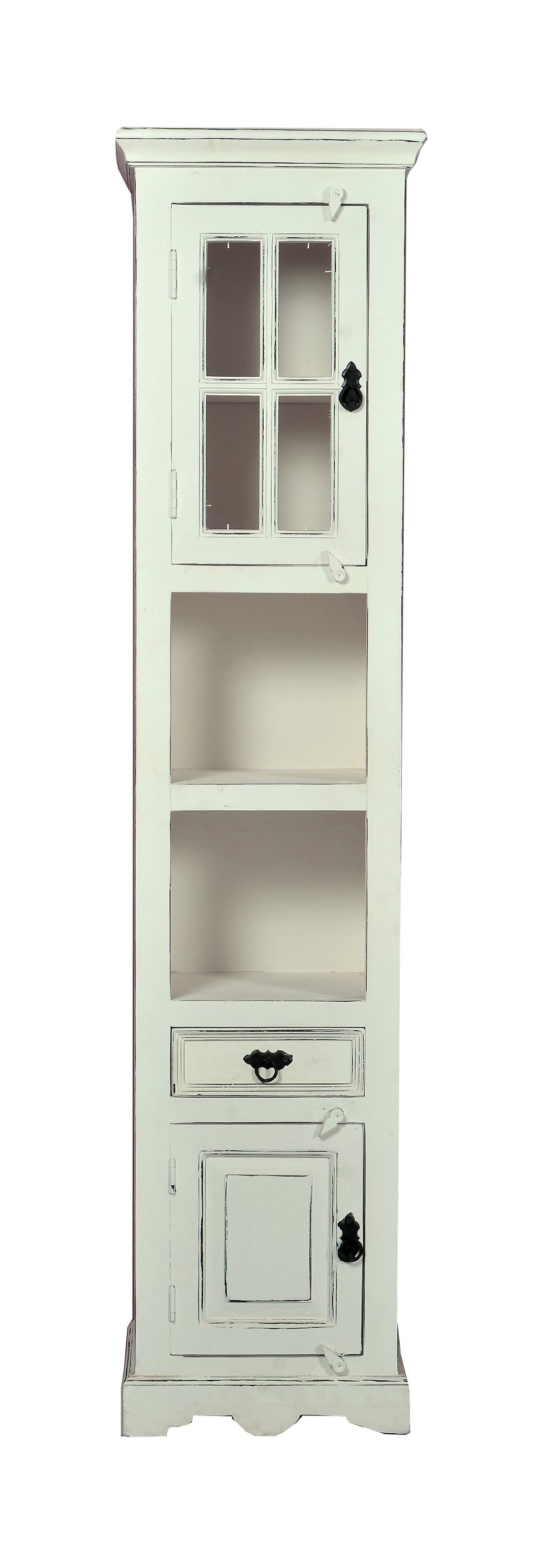 TOLEDO Hochschrank – Antikweiß