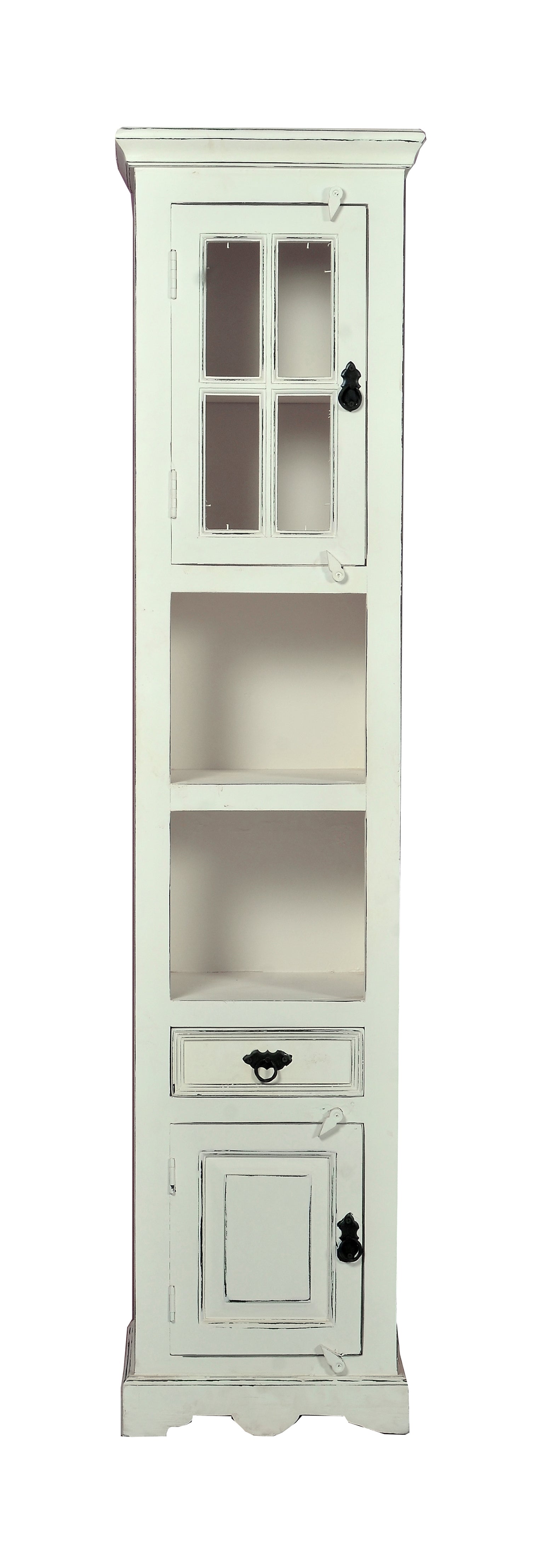 TOLEDO Hochschrank – Antikweiß