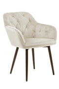 Sales Fever - Armlehnstuhl Creme Samt