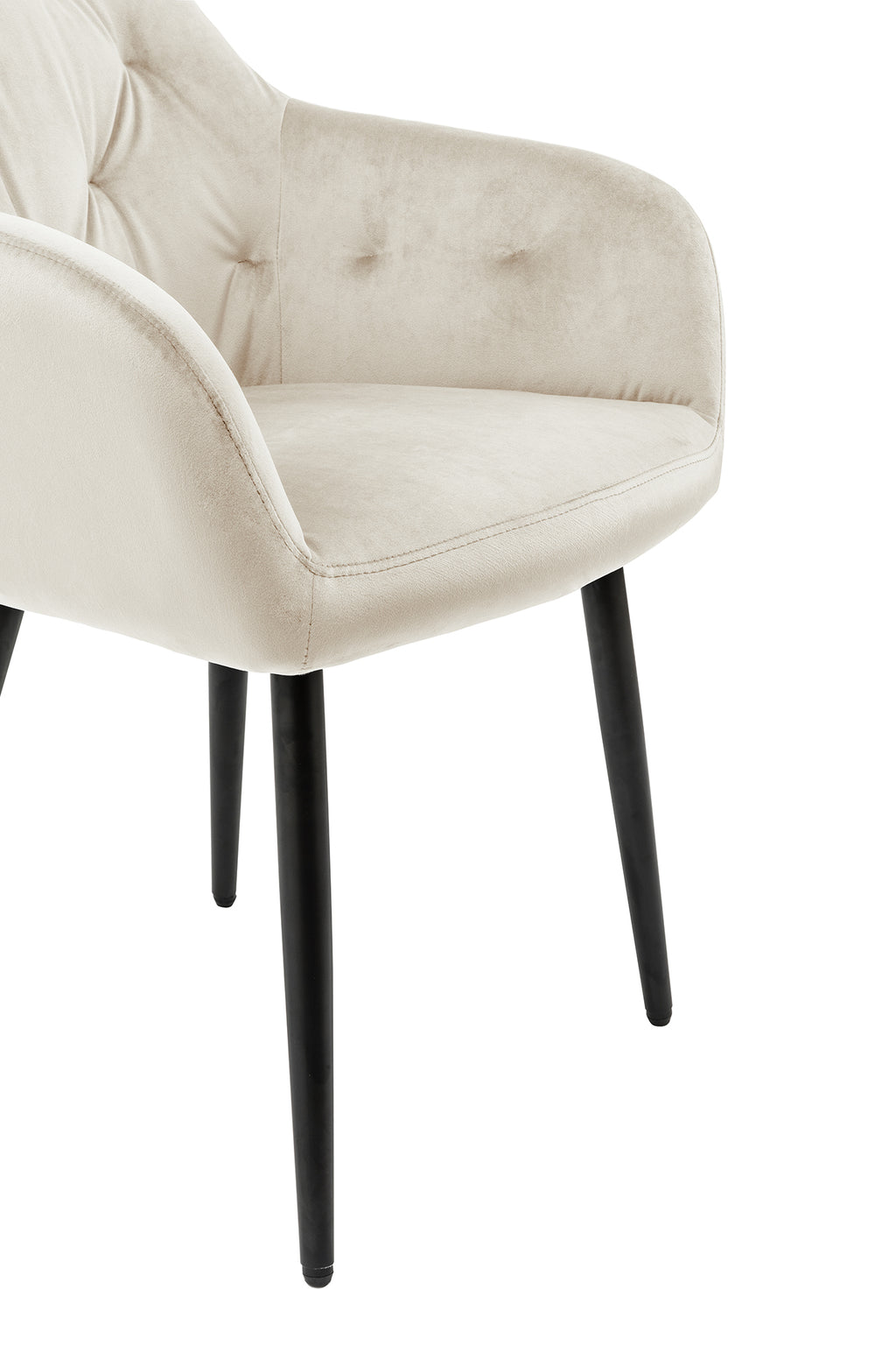 Sales Fever - Armlehnstuhl Creme Samt