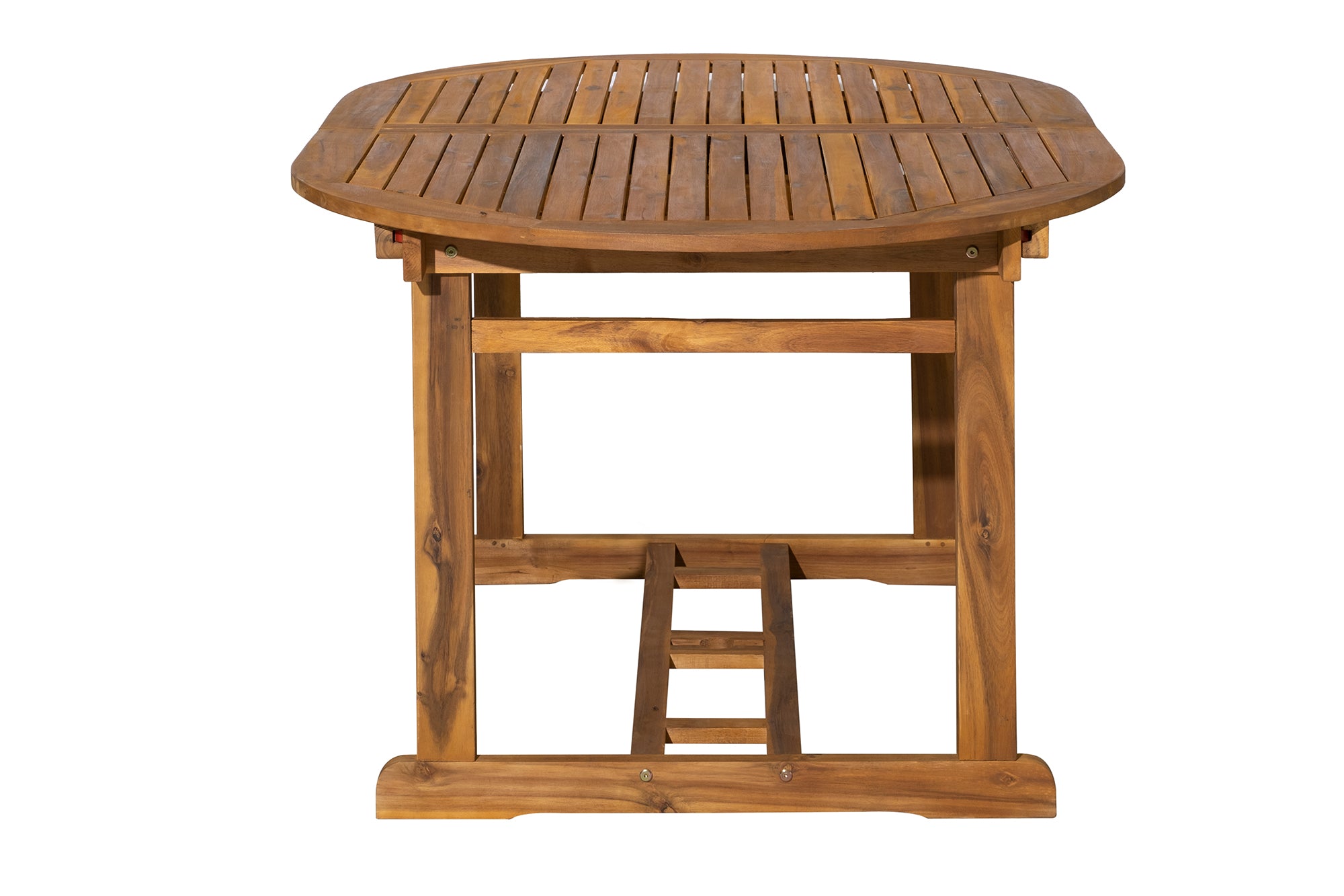 Möbilia - Outdoor Sitzgruppe natur Akazie – 1 Tisch, 4 Stühle – Tisch 150/200 cm ausziehbar