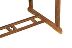 Möbilia - Outdoor Sitzgruppe natur Akazie – 1 Tisch, 4 Stühle – Tisch 150/200 cm ausziehbar