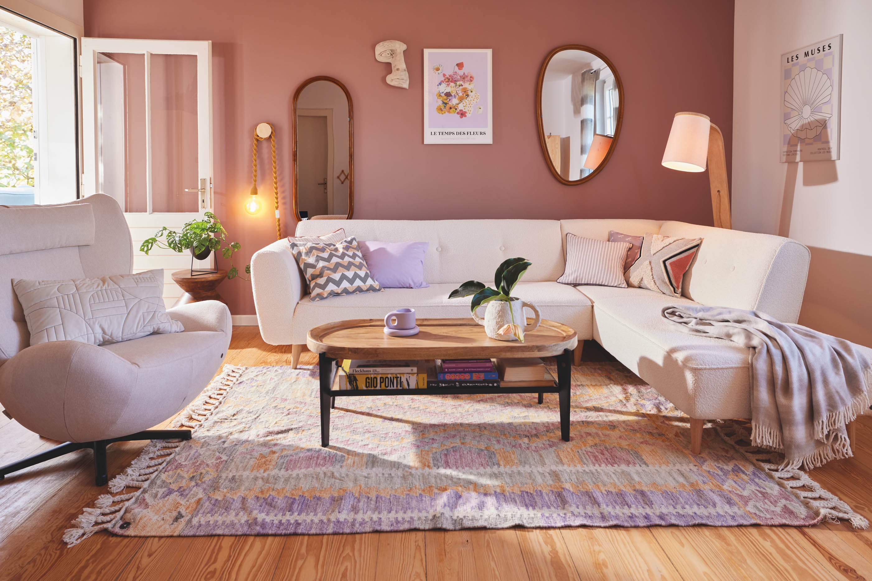 TAYLOR Couchtisch – Platte natur, Beine schwarz – Bild 12