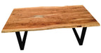 TABLES & CO Tisch 140 x 80 cm, Platte natur, Gestell schwarz – Bild 22