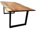 TABLES & CO Tisch 240x100 cm, Akazie natur, 56 mm – Platte natur, Gestell schwarz – Bild 21