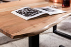 TABLES & CO Tisch 240x100 cm, Akazie natur, 56 mm – Platte natur, Gestell schwarz – Bild 22