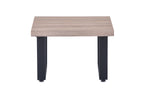 Couchtisch Couchtisch 60x60x40 cm – Platte natur, Gestell schwarz – Bild 2