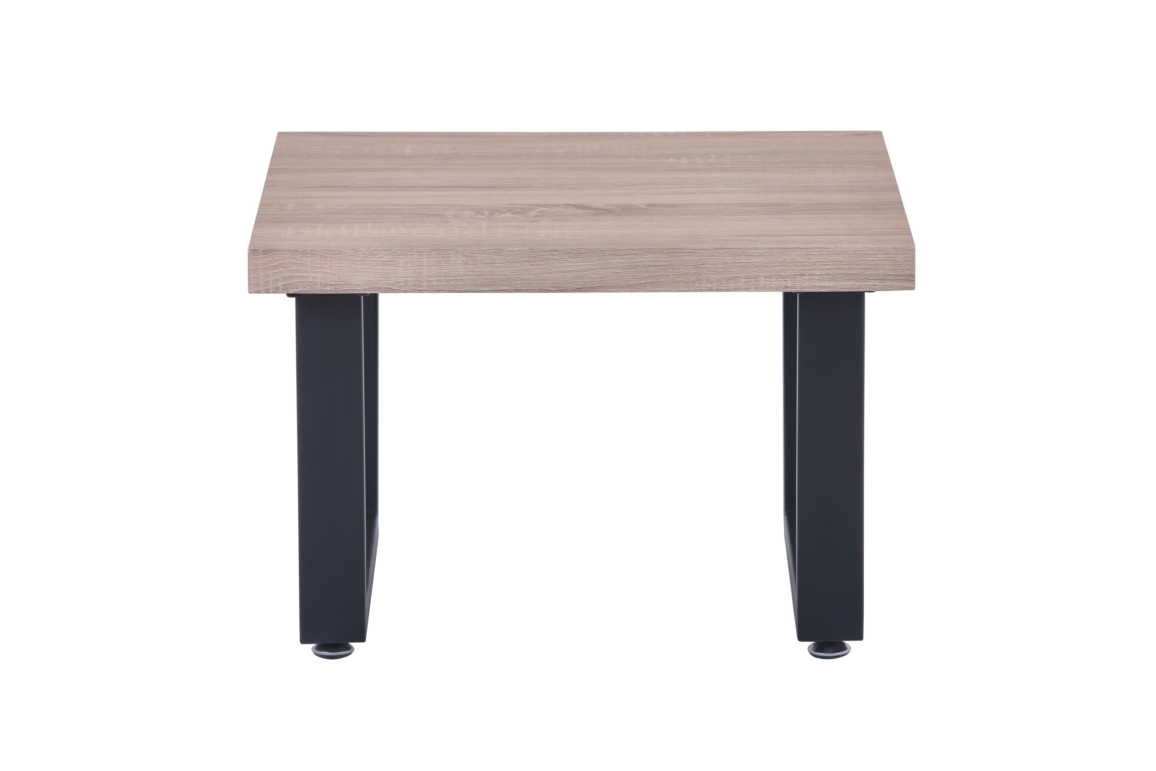 Couchtisch Couchtisch 60x60x40 cm – Platte natur, Gestell schwarz – Bild 2