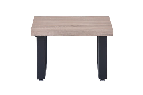 Couchtisch Couchtisch 60x60x40 cm – Platte natur, Gestell schwarz – Bild 2