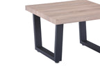 Couchtisch Couchtisch 60x60x40 cm – Platte natur, Gestell schwarz – Bild 3