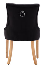 Stuhl, 2er-Set – Bezug schwarz, Beine natur – Bild 3