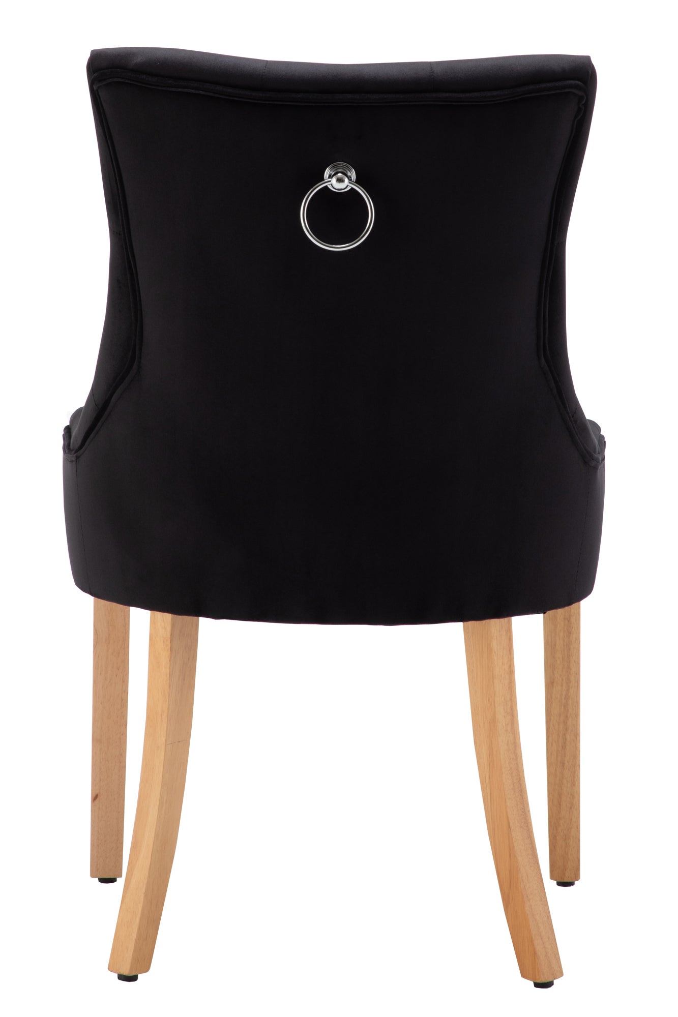 Stuhl, 2er-Set – Bezug schwarz, Beine natur – Bild 3