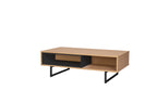 Couchtisch Lowboard / Couchtisch – Natur, schwarz – Bild 2