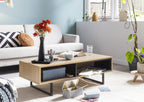 Couchtisch Lowboard / Couchtisch – Natur, schwarz – Bild 8