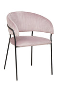 Sales Fever - Stuhl Samt mit Rückensteppung Rose#