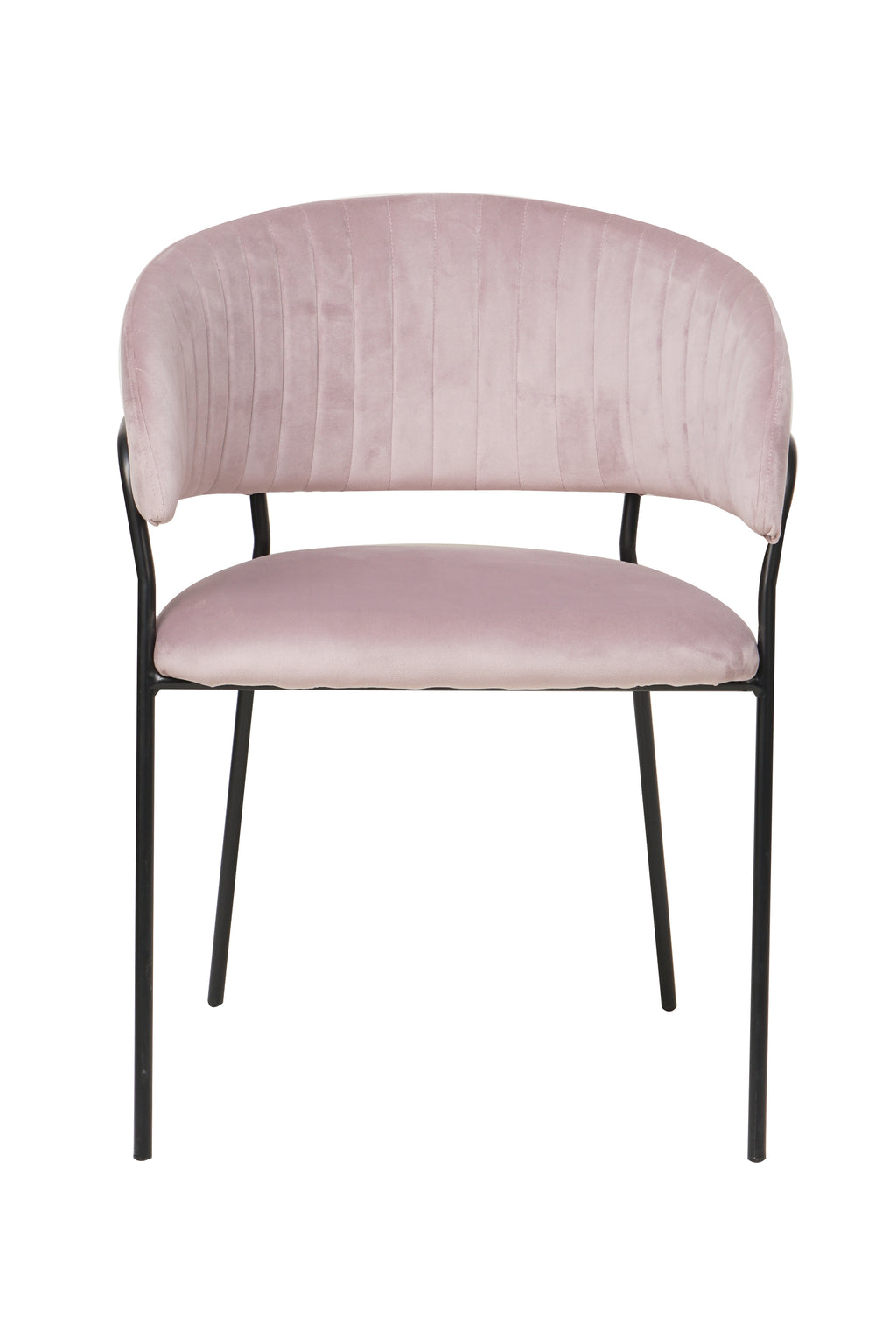 Sales Fever - Stuhl Samt mit Rückensteppung Rose#