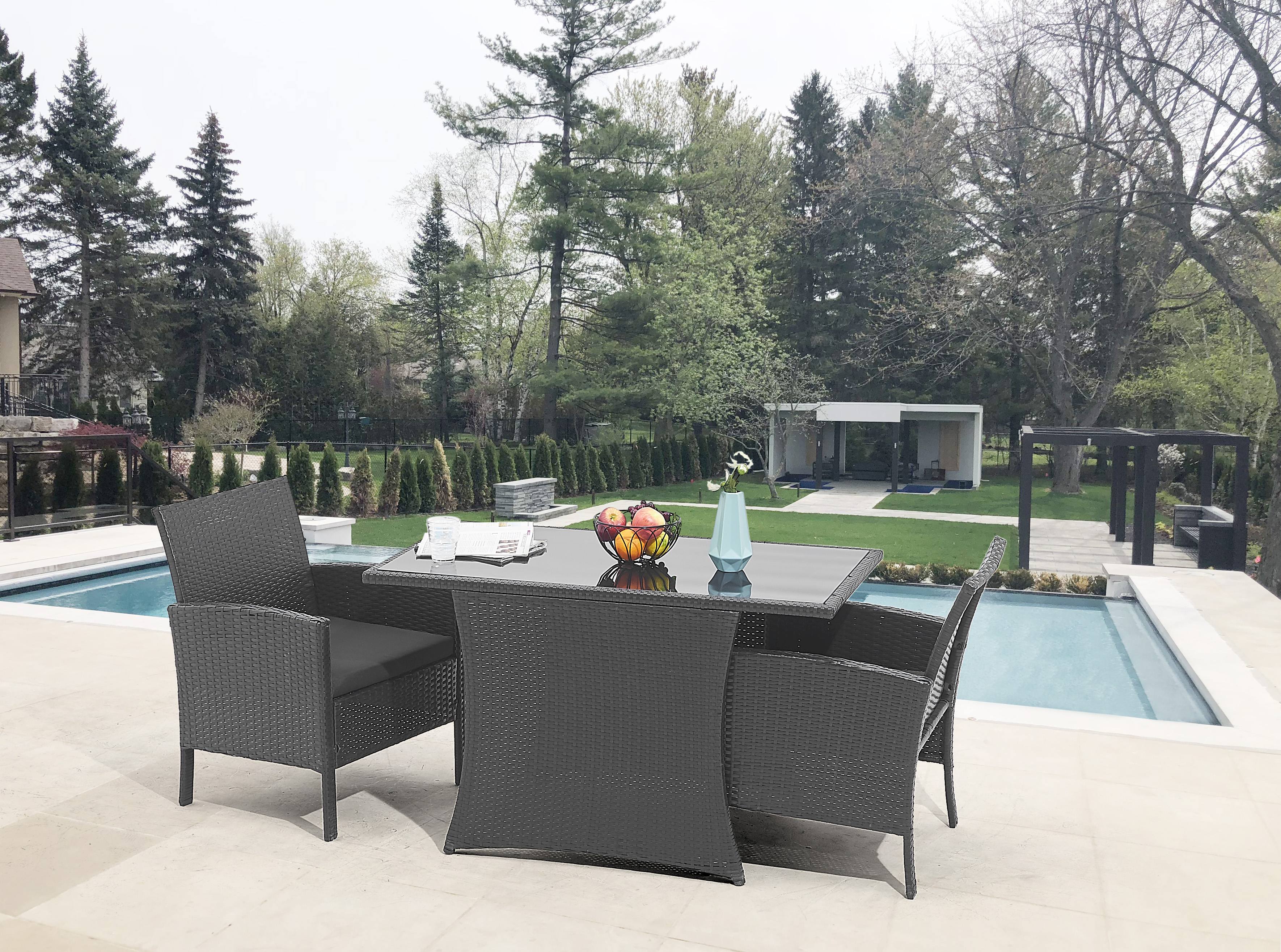 Garten Sitzgruppe – Schwarz – Bild 3