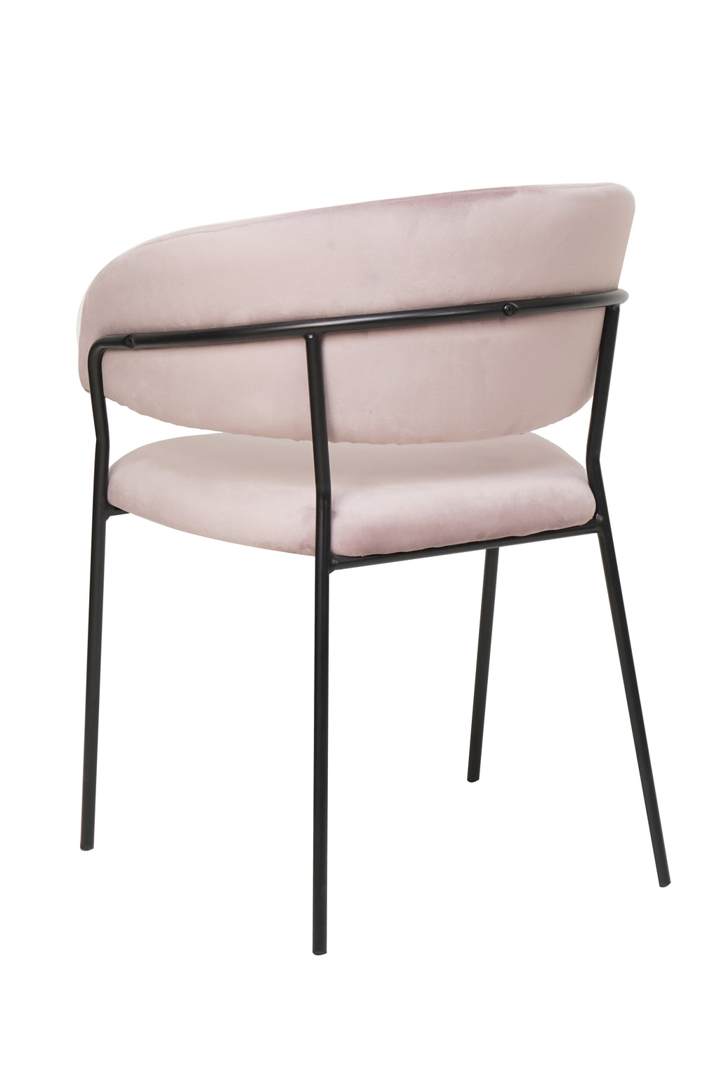 Sales Fever - Stuhl Samt mit Rückensteppung Rose#