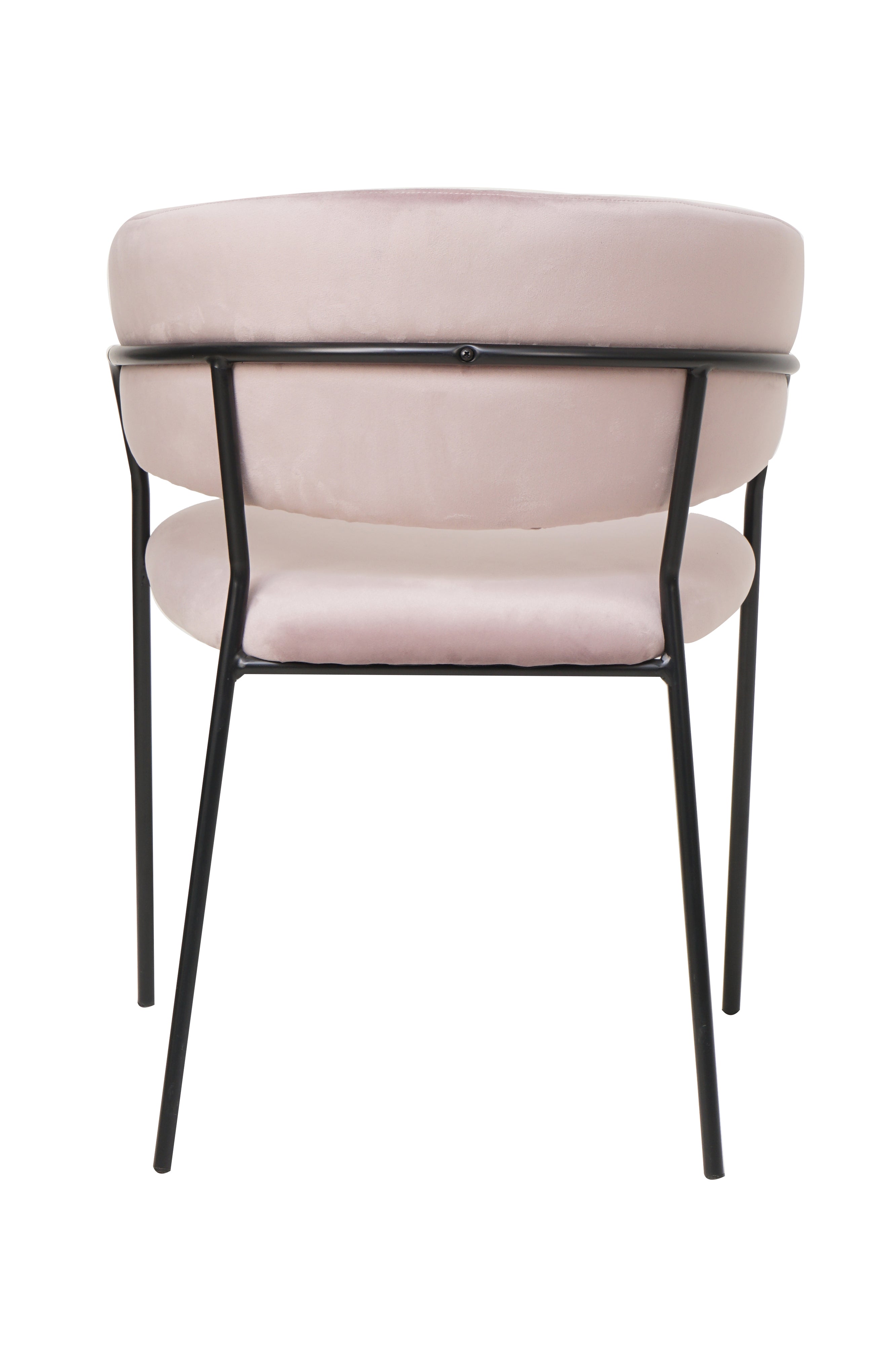 Sales Fever - Stuhl Samt mit Rückensteppung Rose#