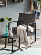 Garten Sitzgruppe – Anthrazit, Kissen grau – Bild 8