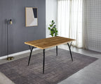 Tisch Tisch 150x90 cm – Naturfarben, Beine schwarz – Bild 4