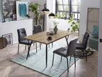 Tisch Tisch 150x90 cm – Naturfarben, Beine schwarz – Bild 5