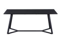 Tisch Tisch 180x90 cm – Platte dunkelgrau, Gestell schwarz