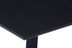 Tisch Tisch 180x90 cm – Platte dunkelgrau, Gestell schwarz – Bild 4
