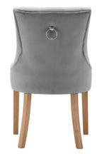 Stuhl, 2er-Set – Bezug hellgrau, Beine natur – Bild 2