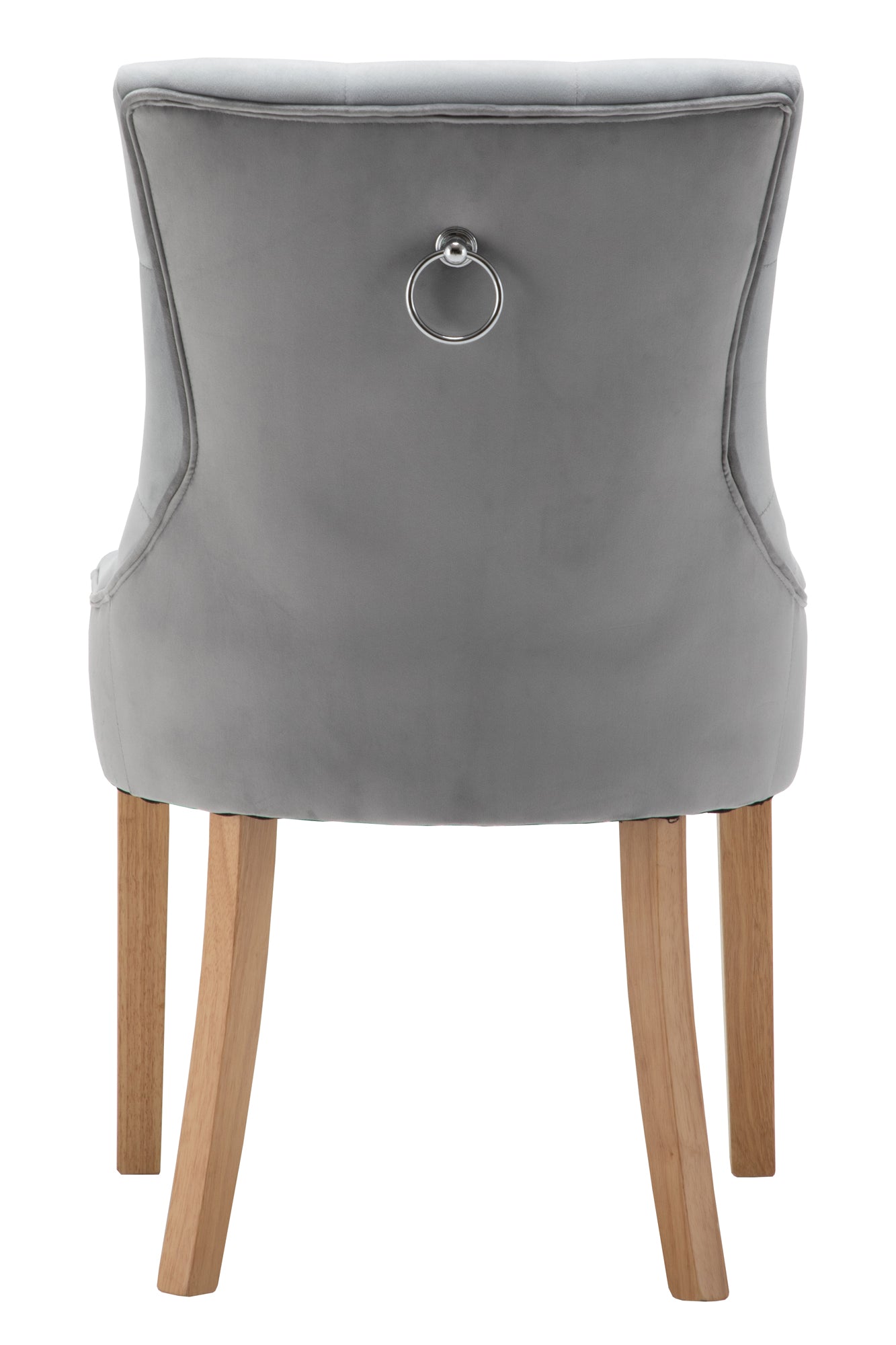 Stuhl, 2er-Set – Bezug hellgrau, Beine natur – Bild 2