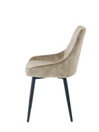 Stuhl, 2er-Set – Bezug beige, Beine schwarz – Bild 3