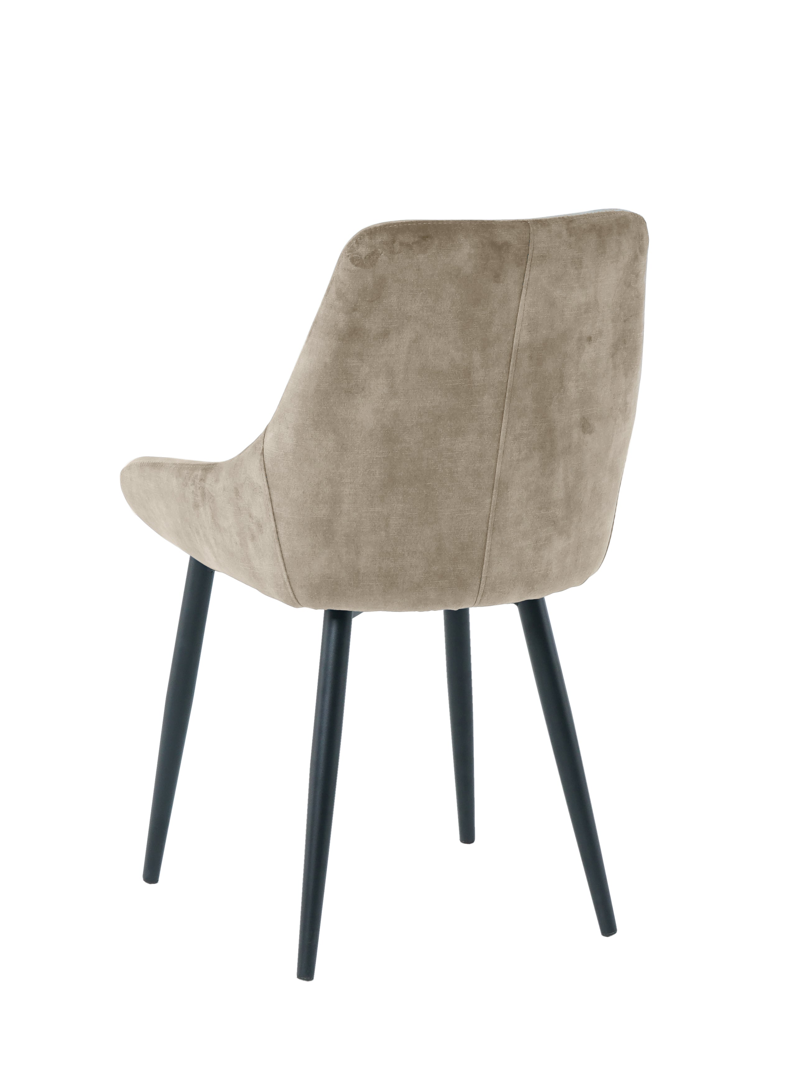 Stuhl, 2er-Set – Bezug beige, Beine schwarz – Bild 4