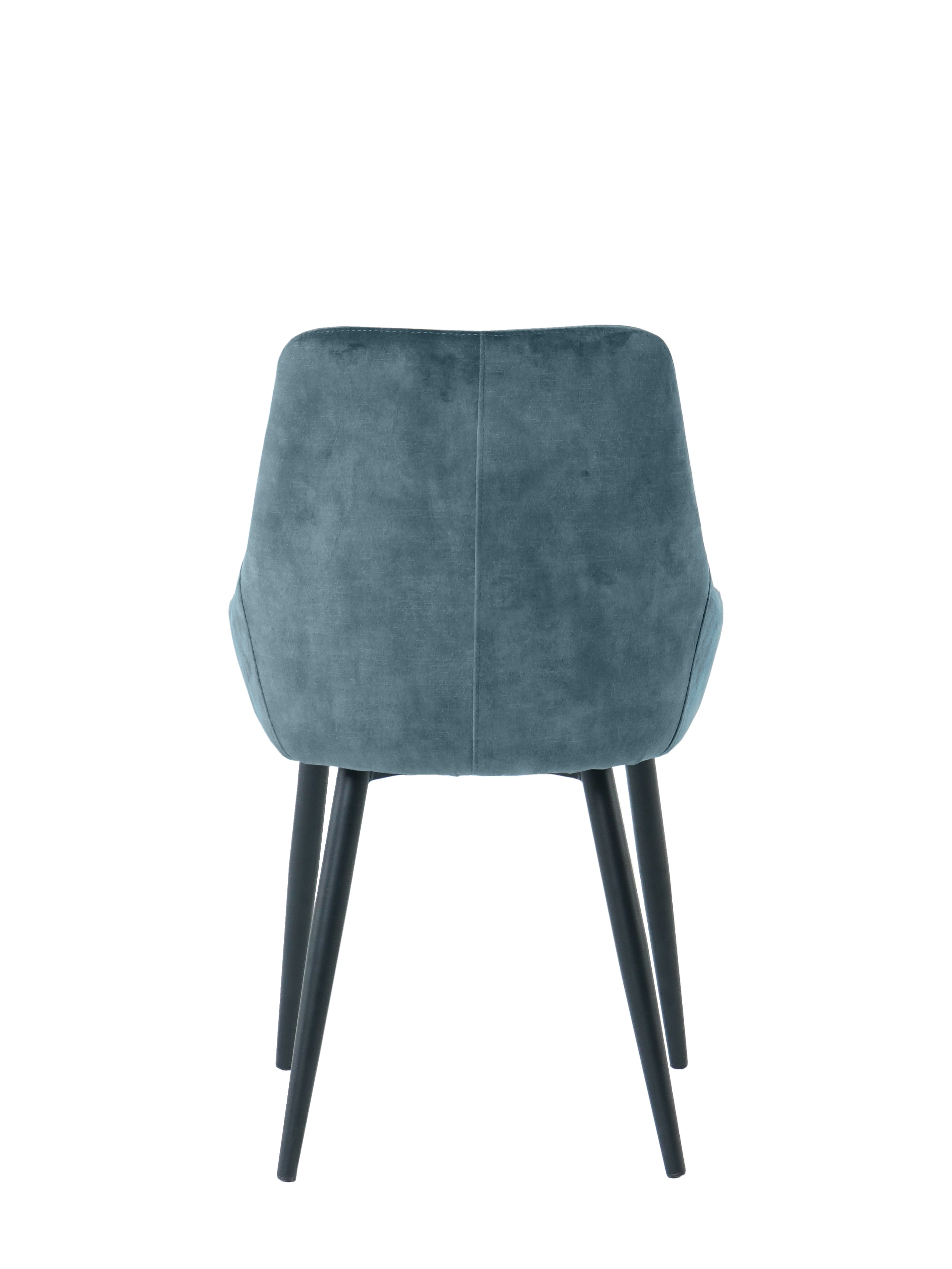 Stuhl, 2er-Set – Bezug blau, Beine schwarz – Bild 5