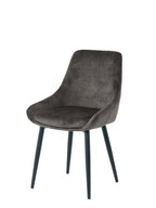Stuhl, 2er-Set – Bezug dunkelgrau, Beine schwarz – Bild 2