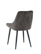 Stuhl, 2er-Set – Bezug dunkelgrau, Beine schwarz – Bild 4