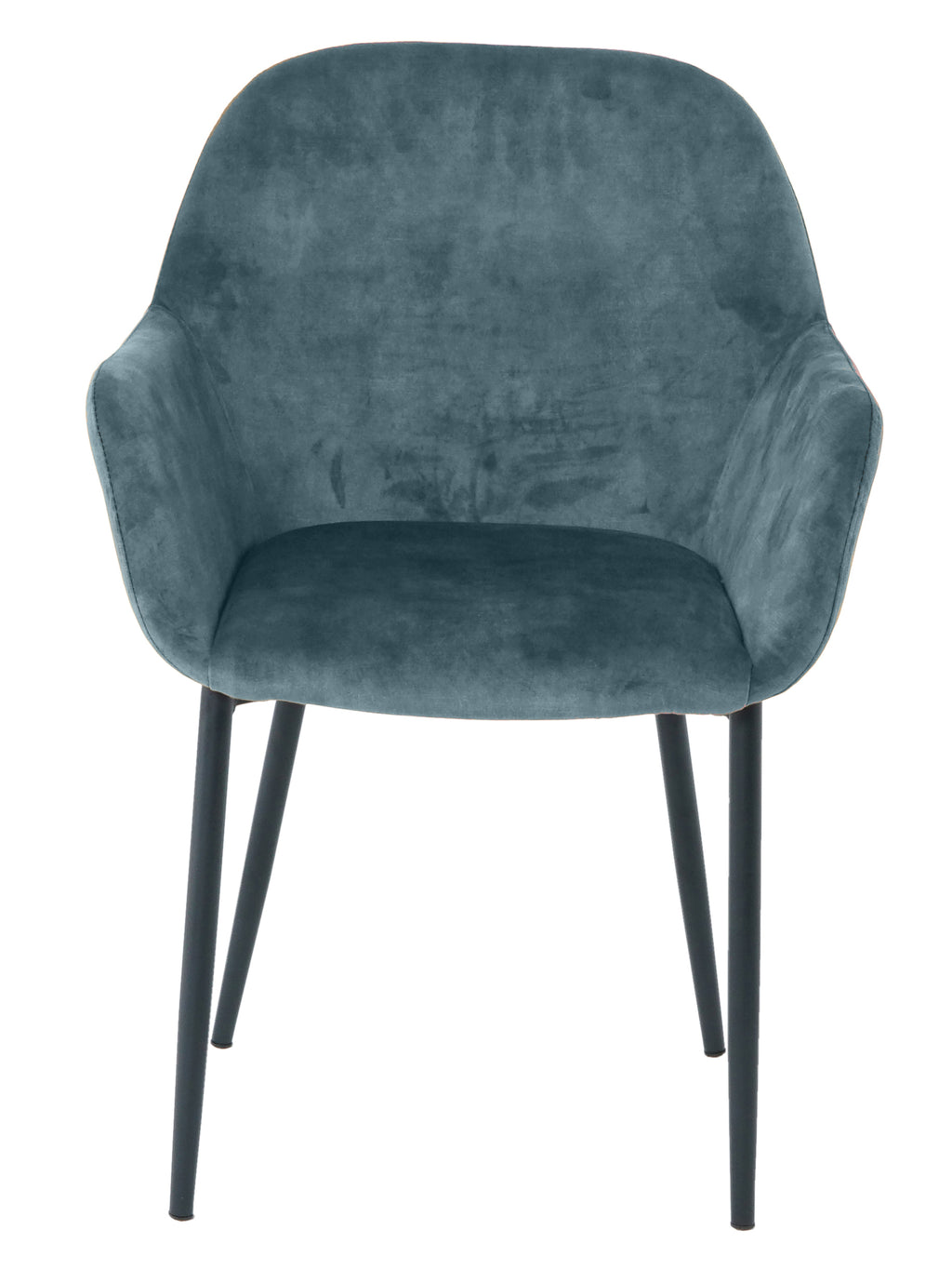 Armlehnstuhl, 2er-Set – Bezug blau, Beine schwarz – Bild 2