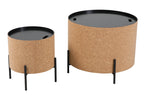 CORK Couchtische, 2er Set – Natur, schwarz – Bild 17