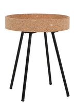 CORK Beistelltisch, 2er Set – Natur, schwarz – Bild 4