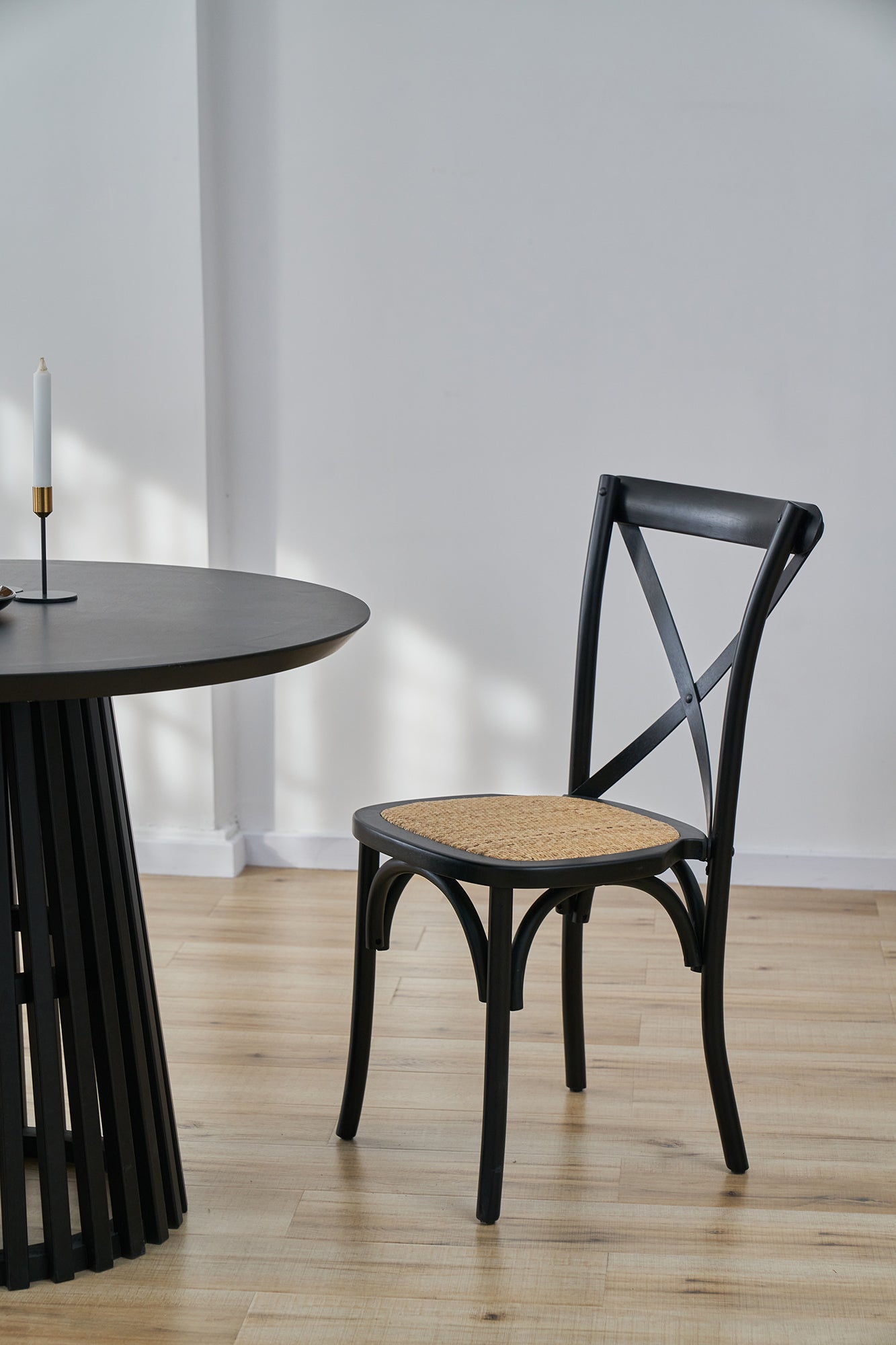 Stuhl, 2er-Set – Schwarz, natur – Bild 5