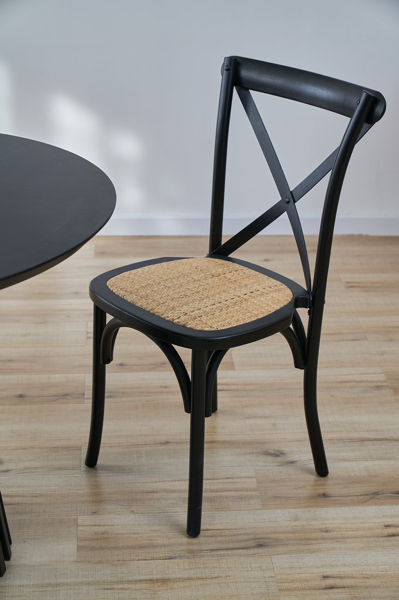 Stuhl, 2er-Set – Schwarz, natur – Bild 7