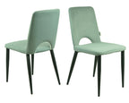 SIT&CHAIRS Stuhl, 2er-Set – Beine schwarz, Bezug celadon – Bild 8