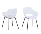 SIT&CHAIRS Stuhl, 2er-Set – Sitz weiß, Beine schwarz – Bild 12