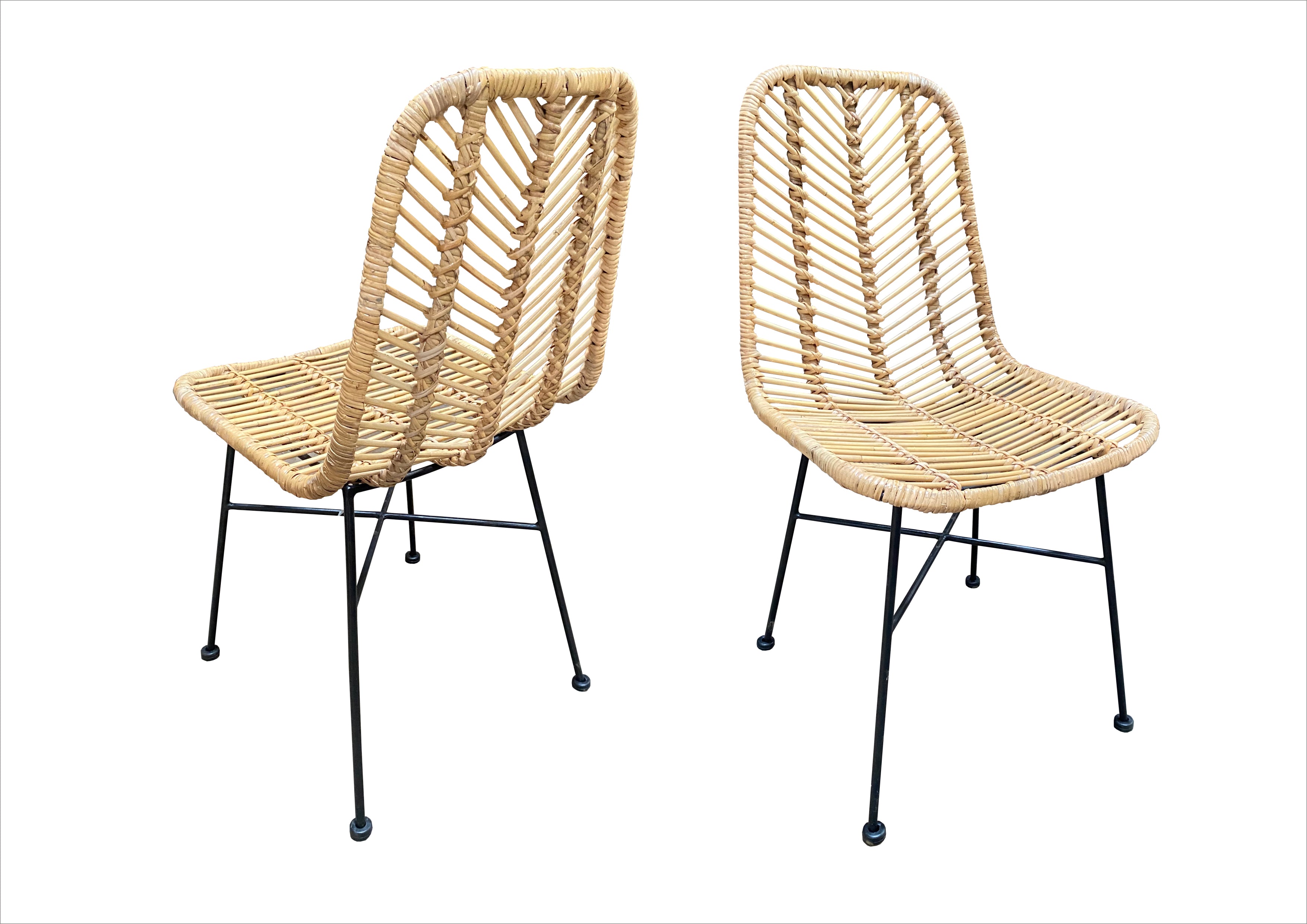RATTAN Stuhl, 2er-Set – Natur – Bild 14