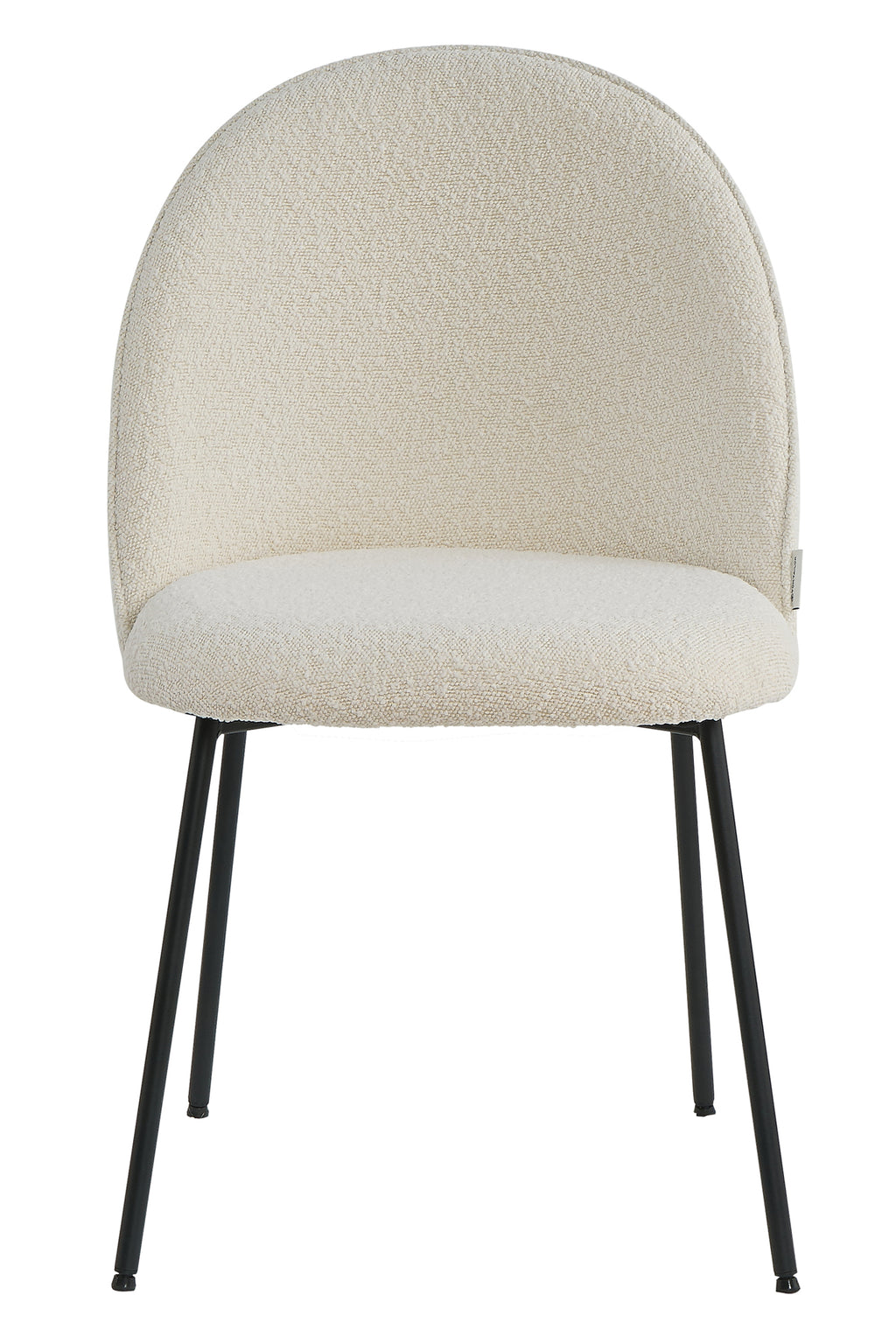 TAYLOR Stuhl, 2er-Set – Bezug beige, Beine schwarz – Bild 3